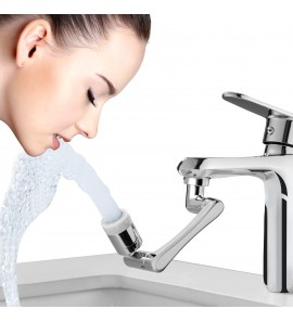Swivel Faucet Aerator Dual Sprayer - Bathroom Kitchen Sink Faucet Extender Rotable, Universal Faucet Attachment